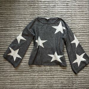 Star Pattern Gray Sweater